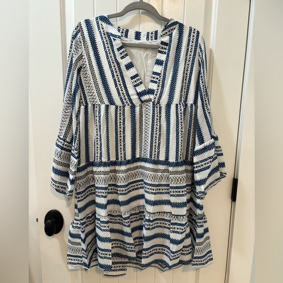 Boho - Striped Mini Dress - Picture 4 of 7